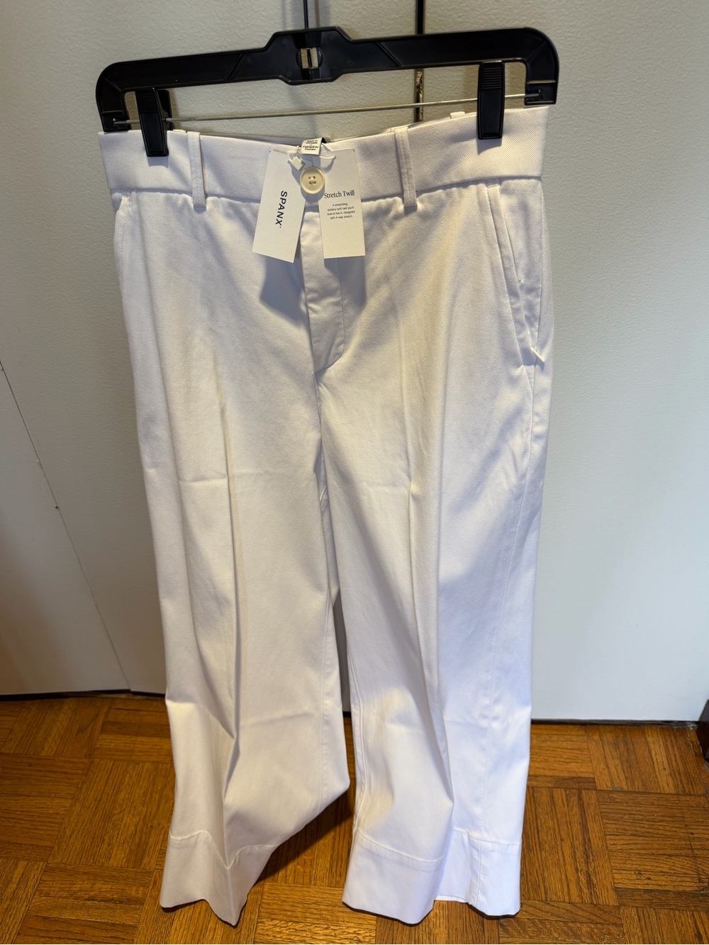 SPANX women White Stretch Twill Pants